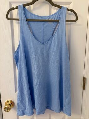 Lilly Pulitzer Luxletic Athletic Light Blue V-Neck Racerback Tank